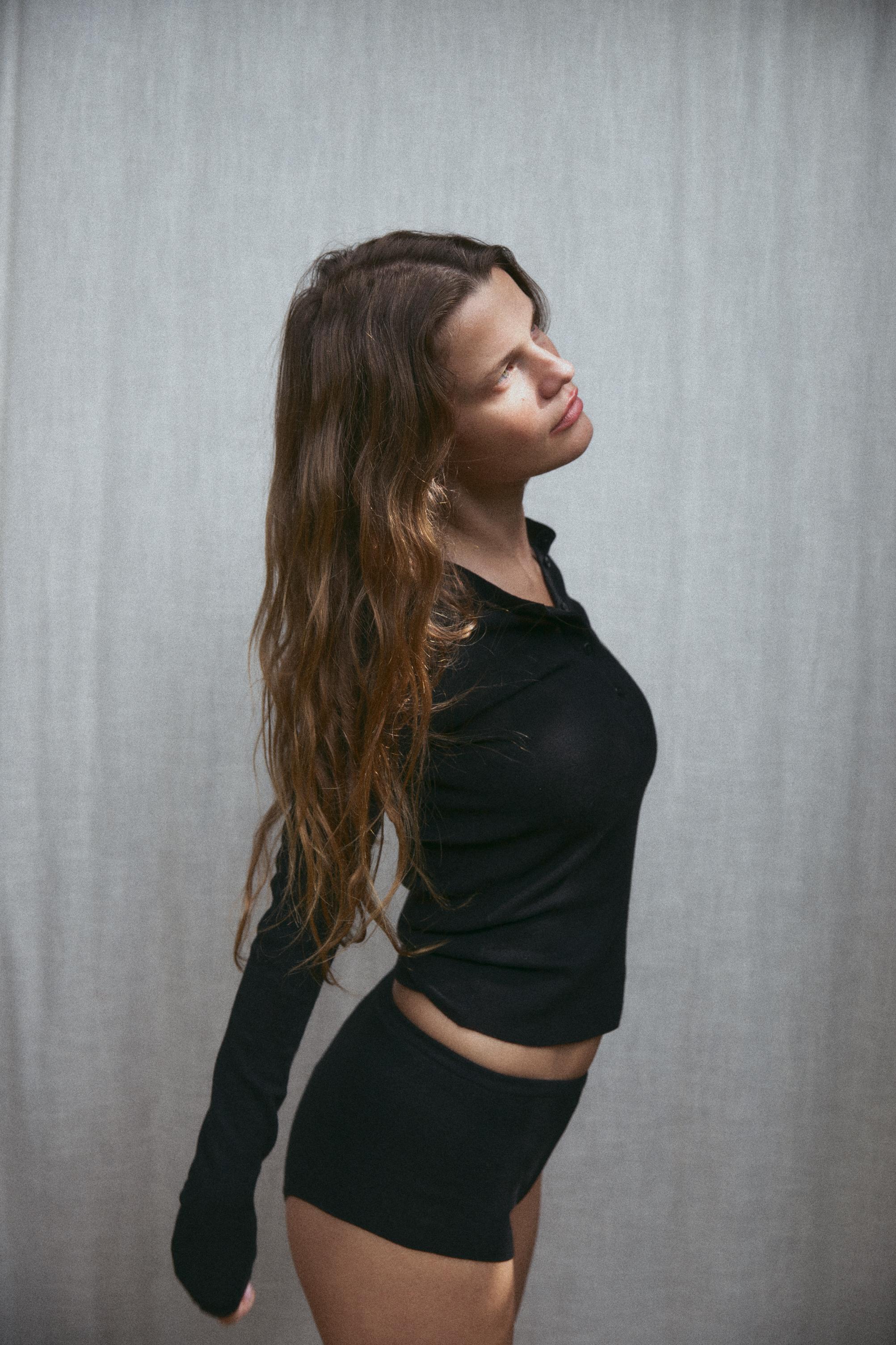 COTTON BUTTON-UP T-SHIRT